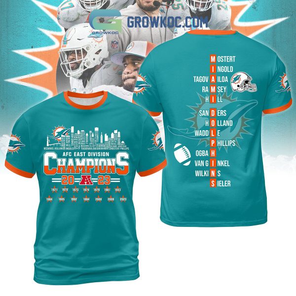 AFC East Division Champions 2023 Miami Dolphins Hoodie T Shirt