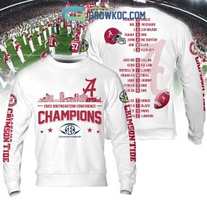 Alabama Crimson Tide 2023 SEC Championship City Horizon Hoodie Shirts White Version