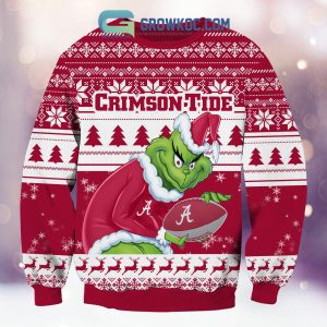 Alabama Crimson Tide Grinch NCAA Christmas Ugly Sweater