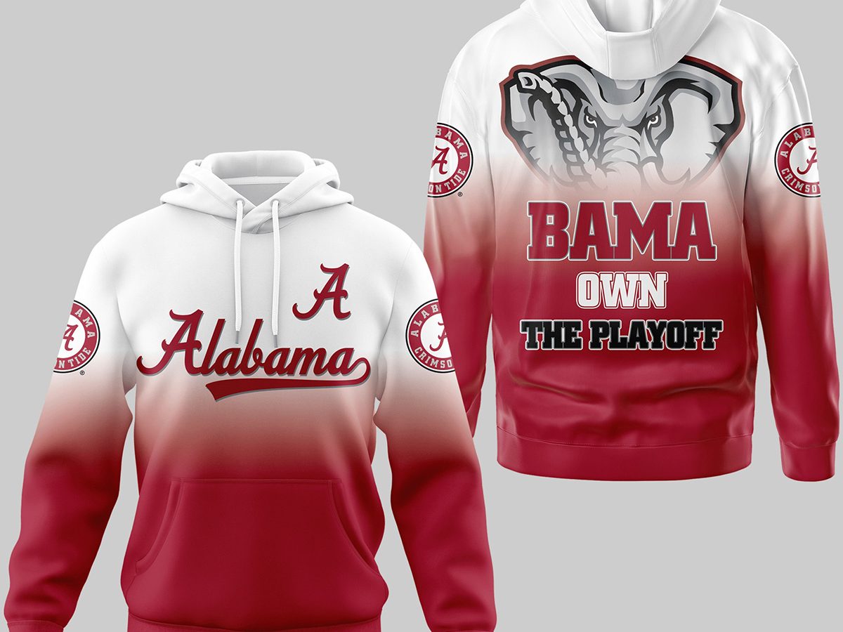 Alabama football fashion zip up hoodies