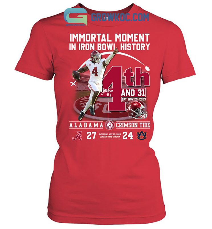 Alabama Crimson Tide Immortal Moment Iron Bowl T Shirts Growkoc