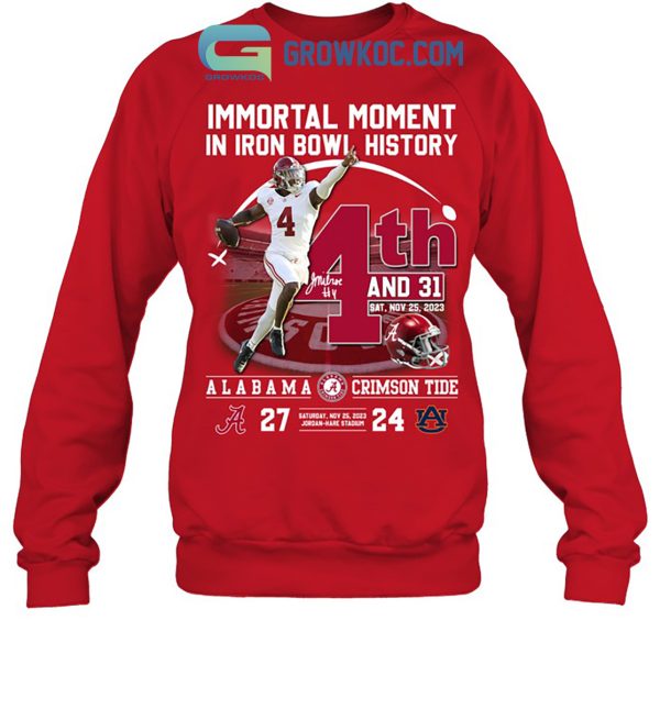 Alabama Crimson Tide Immortal Moment Iron Bowl T Shirts