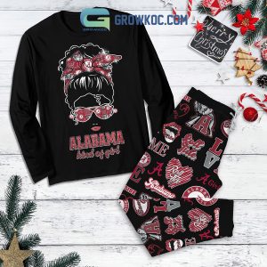 Alabama Crimson Tide Kind Of Girl Christmas Fleece Pajamas Set