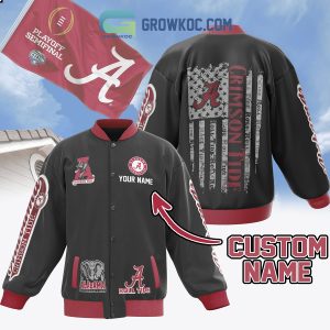 Alabama Crimson Tide Roll Tide Personalized Baseball Jacket