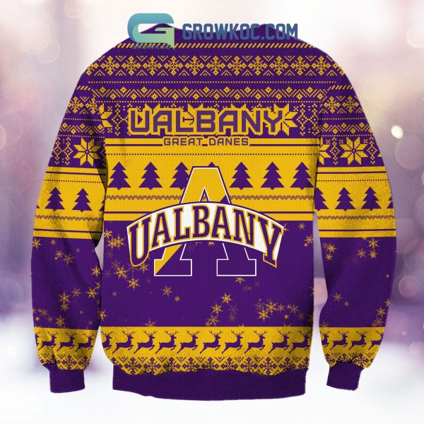 Albany Great Danes Grinch NCAA Christmas Ugly Sweater