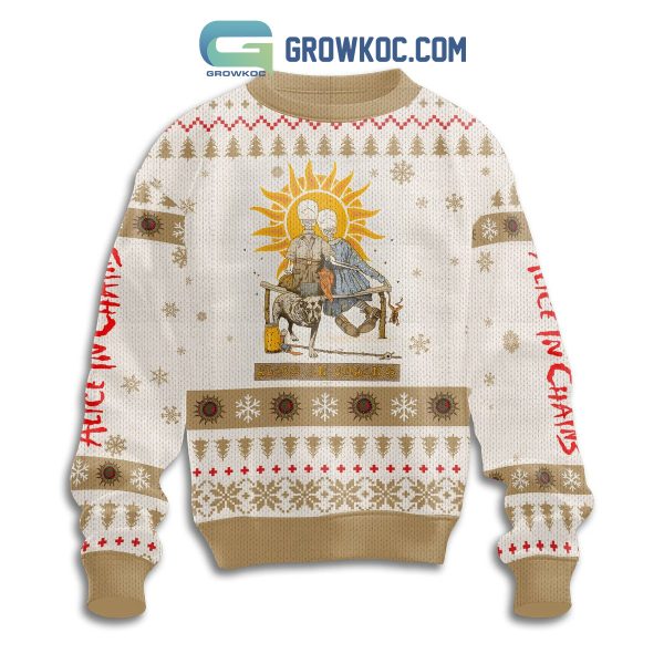 Alice In Chains Rock Band The Nona Tapes Christmas Ugly Sweater