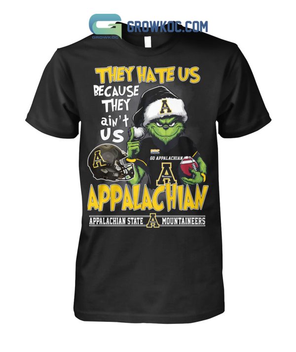 Appalachian State Mountaineers Grinch Hate Us T-Shirt