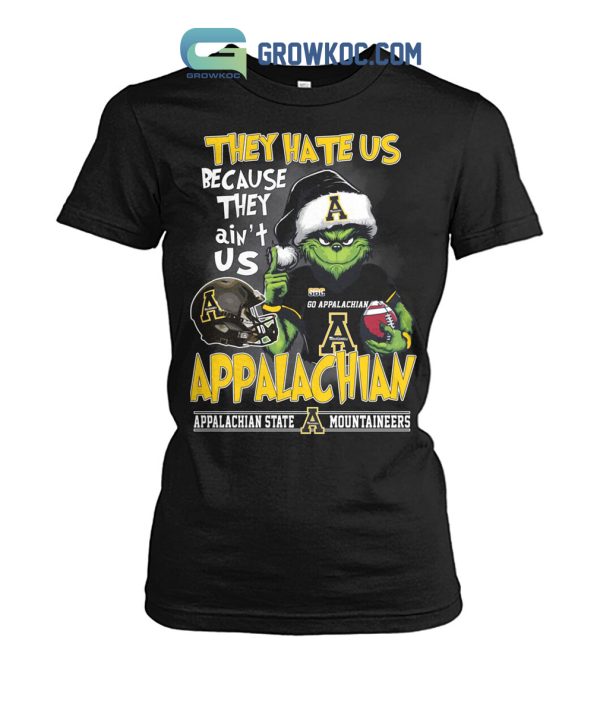 Appalachian State Mountaineers Grinch Hate Us T-Shirt