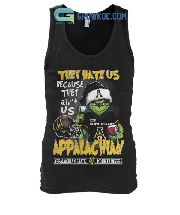 Appalachian State Mountaineers Grinch Hate Us T-Shirt