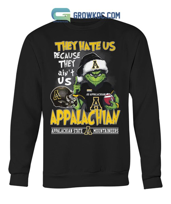 Appalachian State Mountaineers Grinch Hate Us T-Shirt