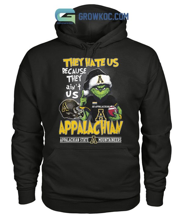 Appalachian State Mountaineers Grinch Hate Us T-Shirt