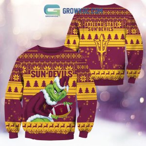 Arizona State Sun Devils Grinch NCAA Christmas Ugly Sweater
