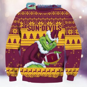 Arizona State Sun Devils Grinch NCAA Christmas Ugly Sweater