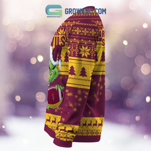 Arizona State Sun Devils Grinch NCAA Christmas Ugly Sweater