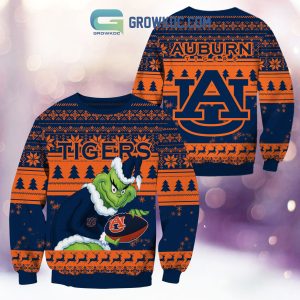 Auburn Tigers Grinch NCAA Christmas Ugly Sweater
