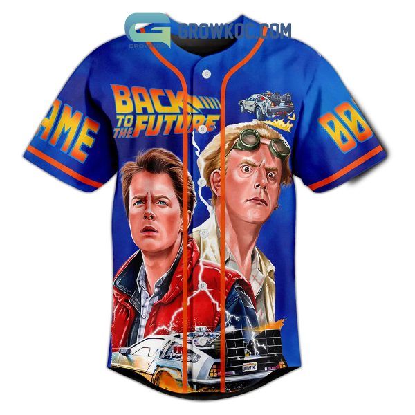 Back To The Future Personalized Baseball Jersey