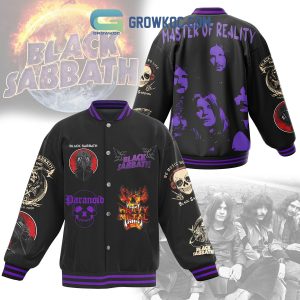 Black Sabbath Master Of Reality Baseball Jacket