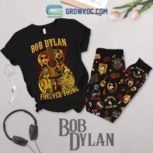 Bob Dylan Forever Young Fleece Pajamas Set