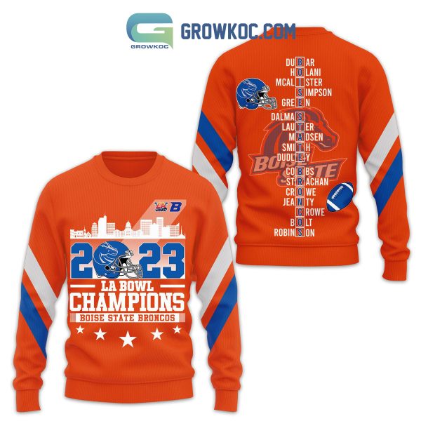 Boise State Broncos 2023 LA Bowl Champions Hoodie Shirts Orange Version