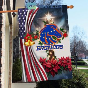 Boise State Broncos NCAA Jesus Christmas House Garden Flags