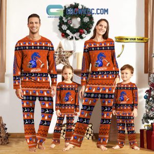 Boise State Broncos NCAA Team Christmas Personalized Long Sleeve Pajamas Set