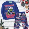 Chicago Bears Grinch They Hate Us Christmas Fleece Pajamas Set Long Sleeve