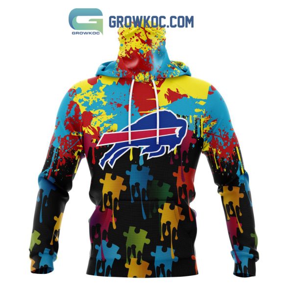 Buffalo Bills Personalized Autism Awareness Puzzle Painting Hoodie Shirts