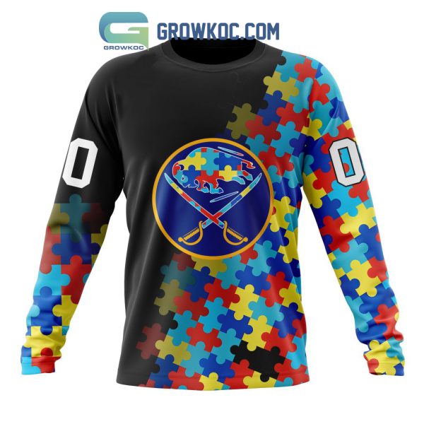 Buffalo Sabres Puzzle Design Autism Awareness Personalized Hoodie Shirts