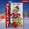 Calgary Flames Grinch Christmas Personalized House Garden Flag Canvas