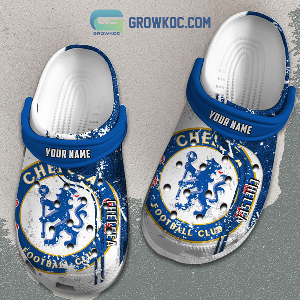 Chelsea Premier League Football Personalized Crocs Clogs