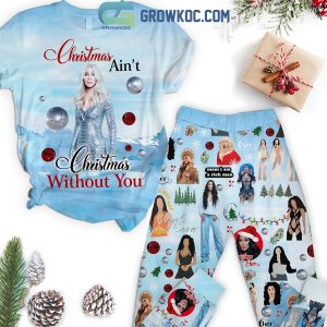 Cher Angels And Snow Christmas Fleece Pajamas Set
