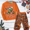 Dallas Cowboys Coffee All I Need Grinch Fleece Pajamas Set Long Sleeve