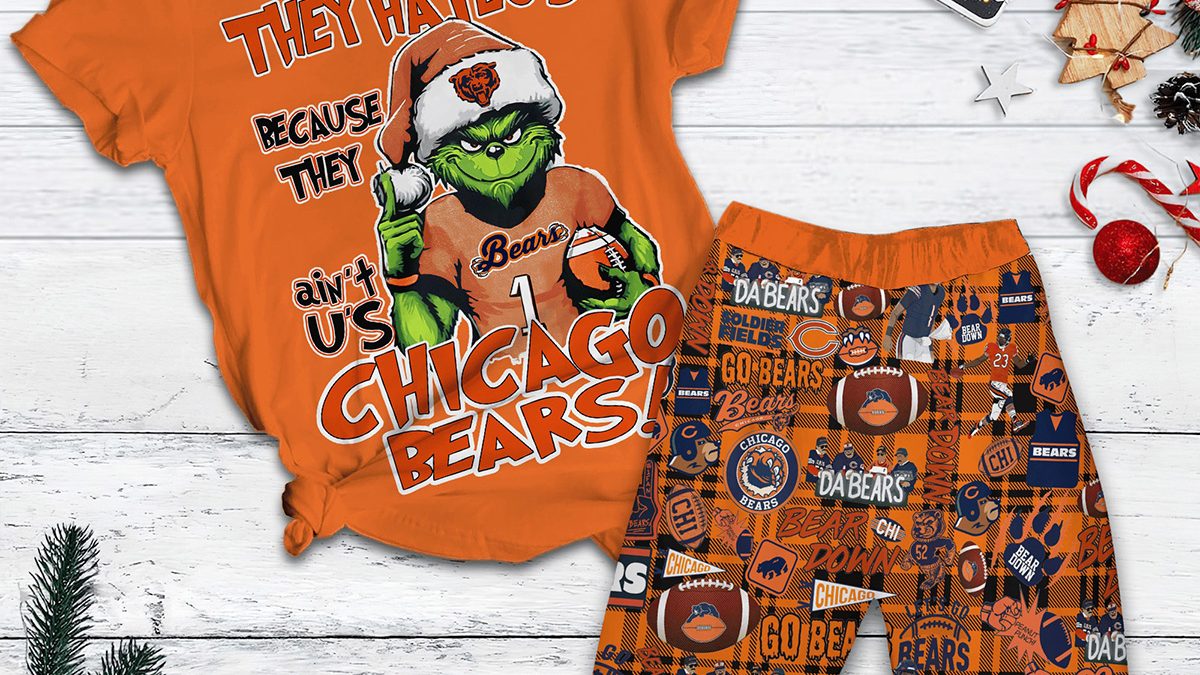 Chicago bear pajamas for adults hot sale