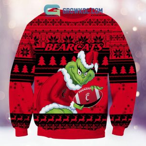 Cincinnati Bearcats Grinch NCAA Christmas Ugly Sweater