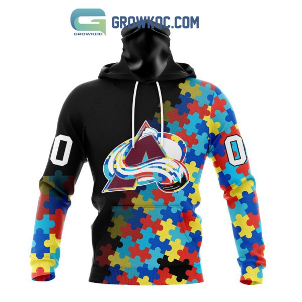 Colorado Avalanche Puzzle Design Autism Awareness Personalized Hoodie Shirts