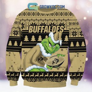 Colorado Buffaloes Grinch NCAA Christmas Ugly Sweater