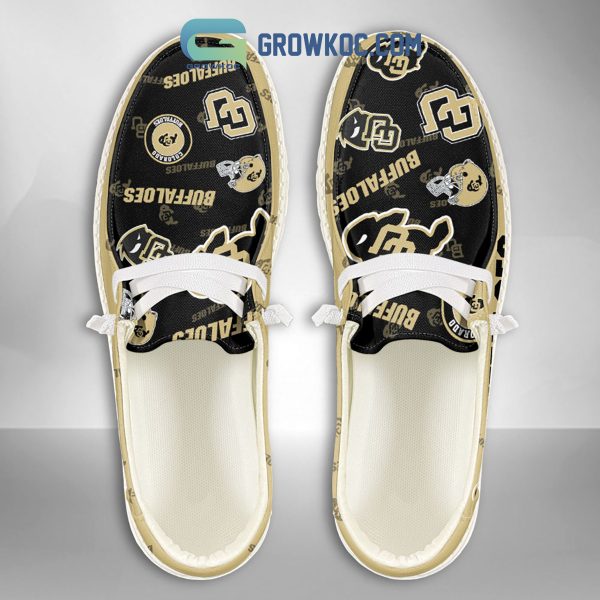 Colorado Buffaloes Supporters Gift Merry Christmas Custom Name Hey Dude Shoes