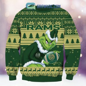 Colorado State Rams Grinch NCAA Christmas Ugly Sweater
