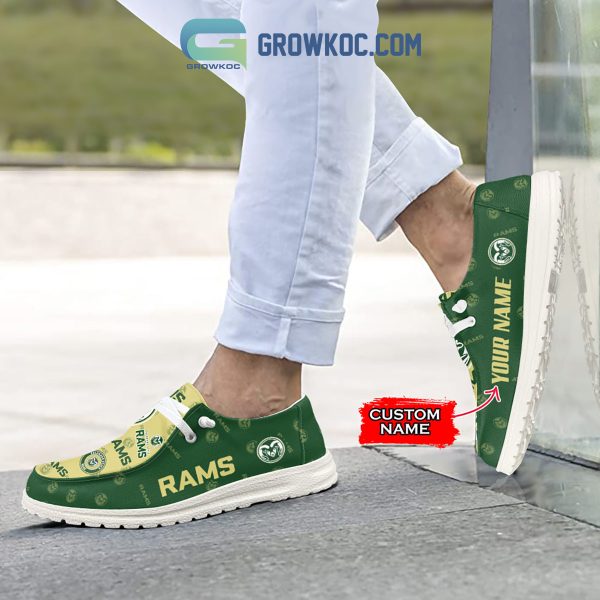 Colorado State Rams Supporters Gift Merry Christmas Custom Name Hey Dude Shoes
