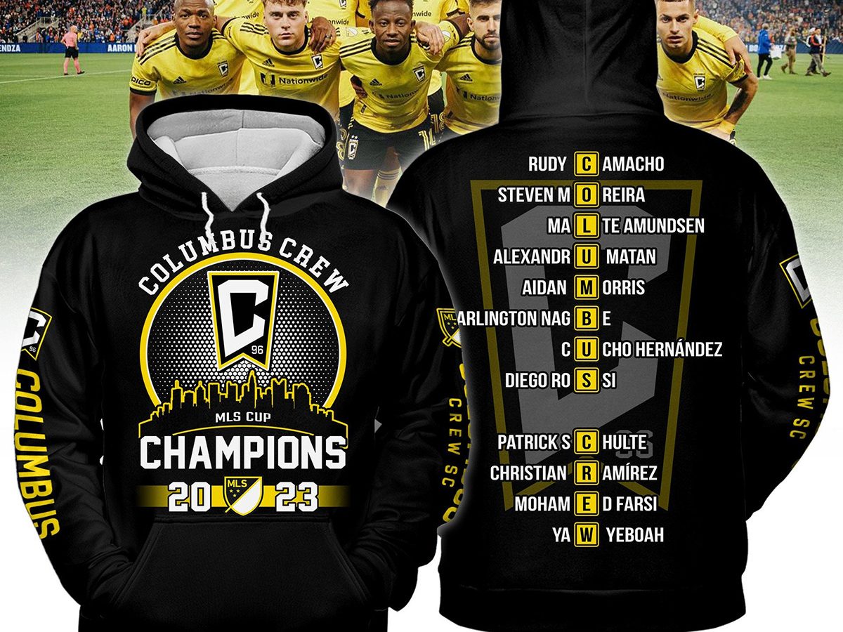 Columbus Crew 2023 Champions Black Version Hoodie Shirts Growkoc