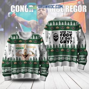 Conor McGregor Merry Fookin Christmas Ugly Sweater