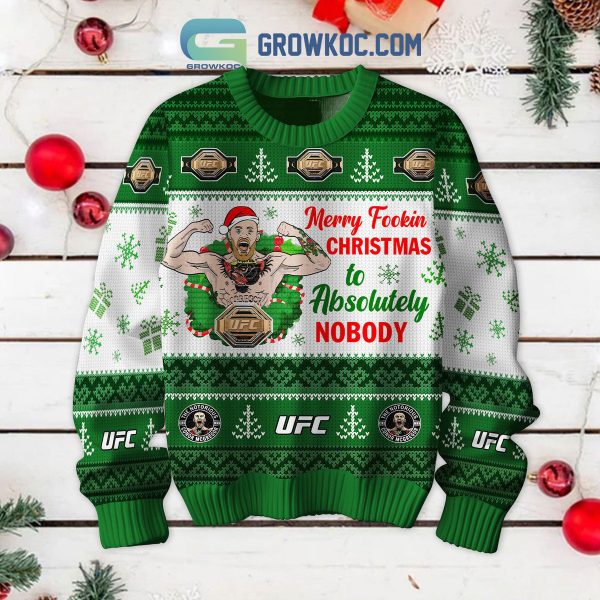 Conor McGregor The Notorious UFC Christmas Ugly Sweater