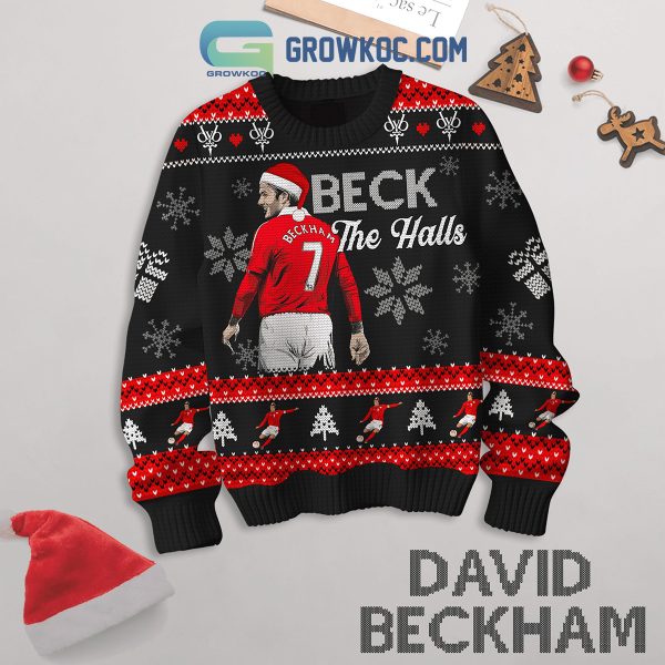David Beckham Beck The Halls Christmas Ugly Sweater