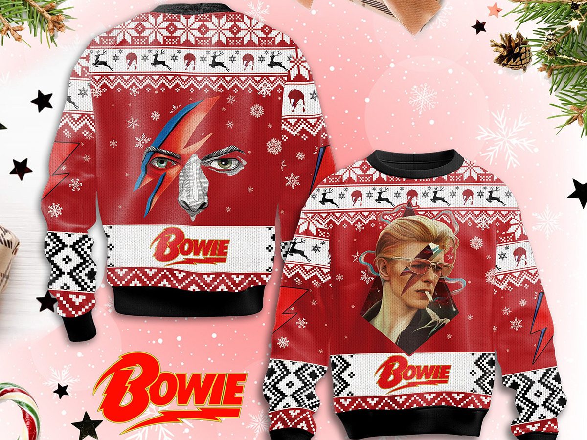 David bowie shop ugly christmas sweater