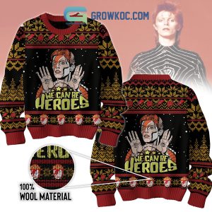 David Bowie We Can be Heroes Ugly Sweater