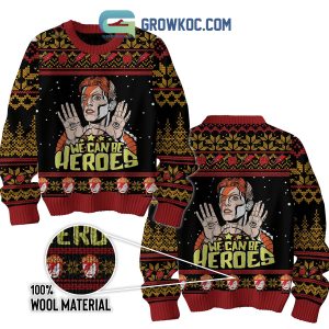 David Bowie We Can be Heroes Ugly Sweater
