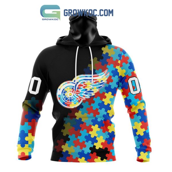 Detroit Red Wings Puzzle Design Autism Awareness Personalized Hoodie Shirts