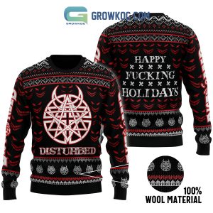 Disturbed Band Happy Holiday Christmas Ugly Sweater