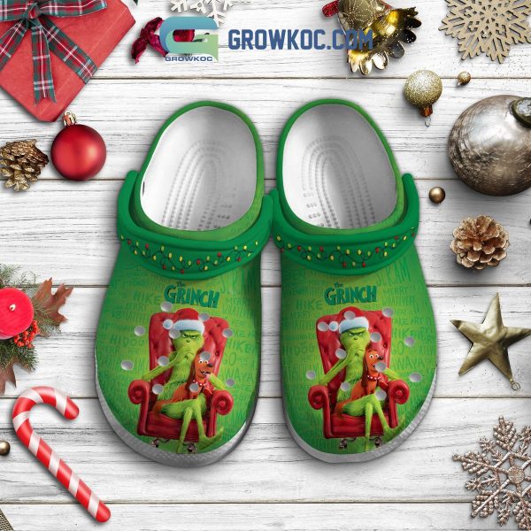 Dr.Seuss How The Grinch Stole Christmas Go Away Season’s Greetings Crocs Clogs