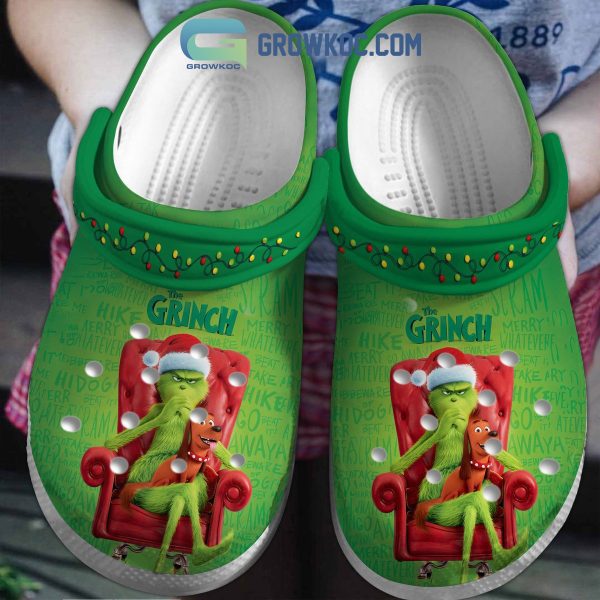 Dr.Seuss How The Grinch Stole Christmas Go Away Season’s Greetings Crocs Clogs